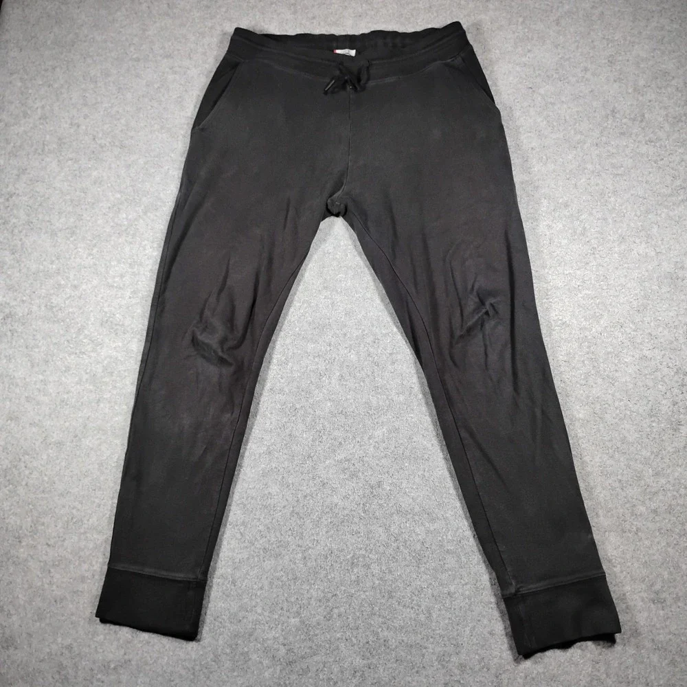 American Giant Classic Sweatpants Men M Black 100% Cotton Heavy Joggers USA